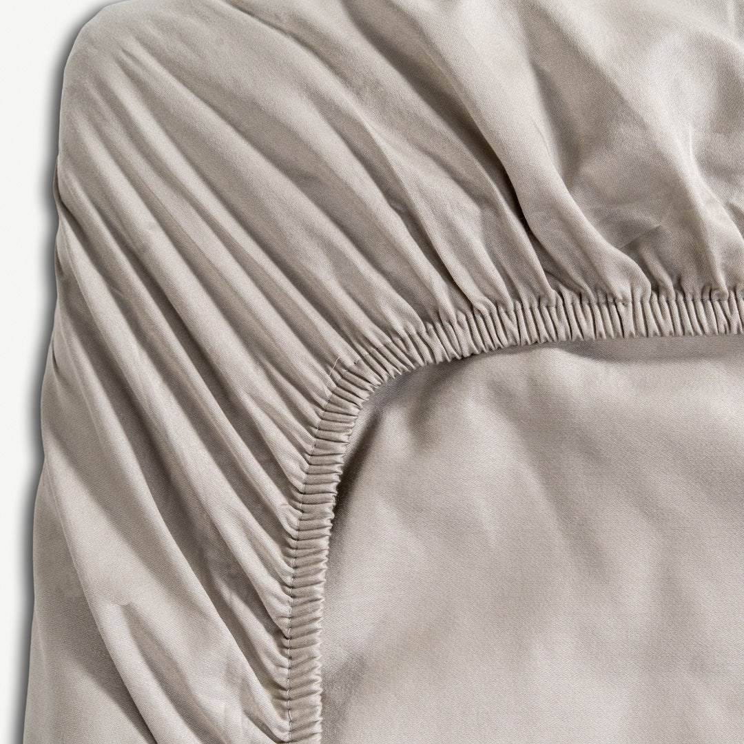 Allergy-Relief Fitted Sheet 160x200cm-Grey