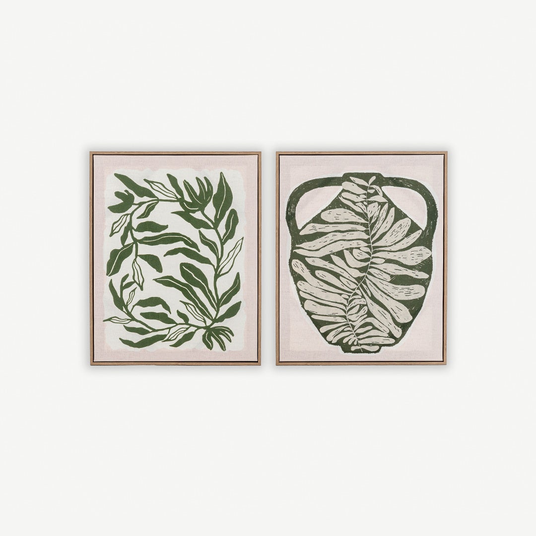 كوليا طقم لوحات جداري قطعتين