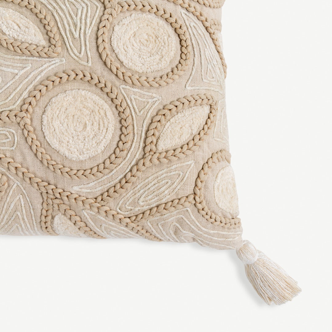 Lamees Embroidered Cushion - 50x50cm