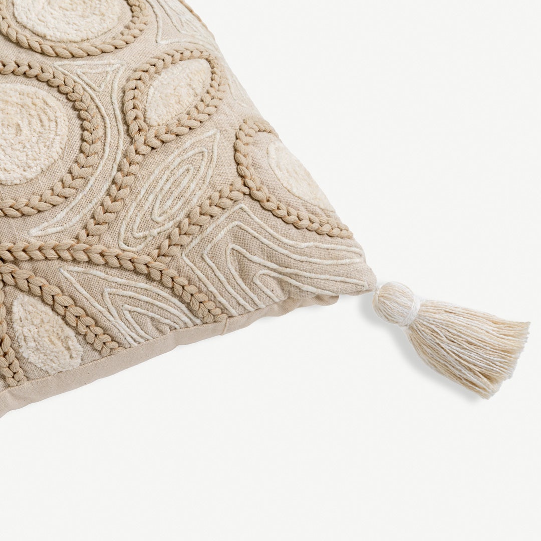 Lamees Embroidered Cushion - 50x50cm