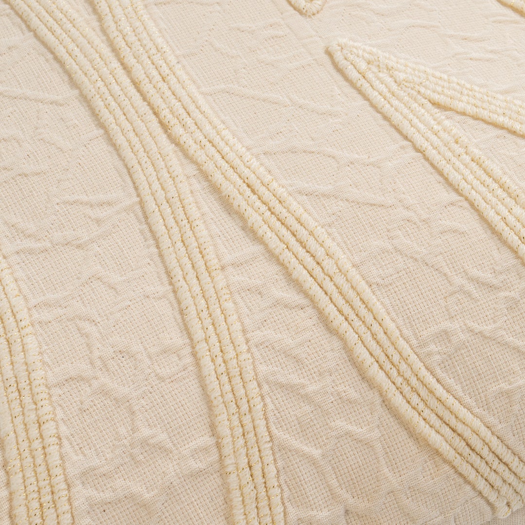 Noire Dori Embroidered Cushion - 50x50cm