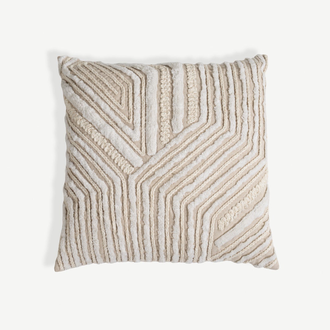 Noire Embroidered Cushion - 50x50cm