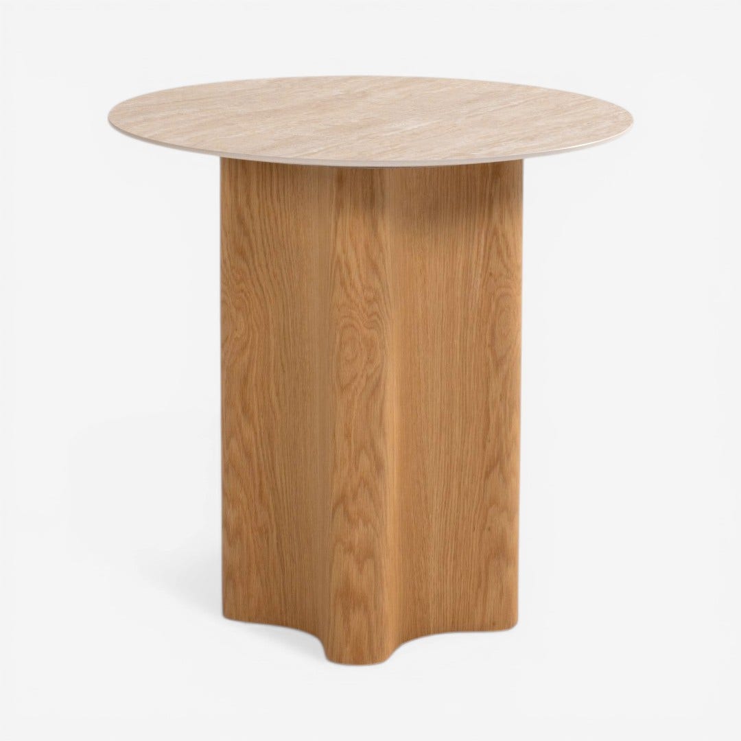 Delory Round End Table Multi Color