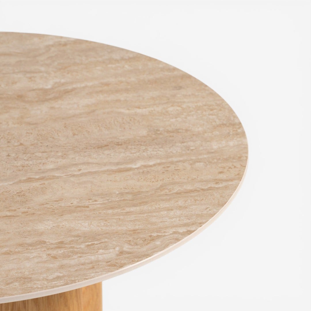 Delory Round End Table Multi Color