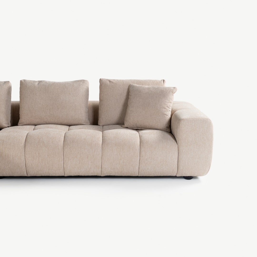 Cecelia Left Corner Sofa Beige