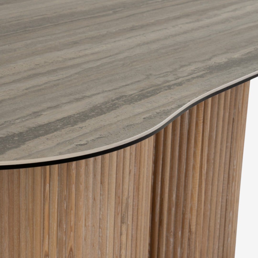Meries 8 Seater Dining Table Natural