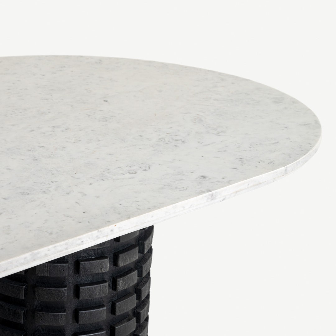 ميرين طاولة طعام 6 كراسي - أبيض