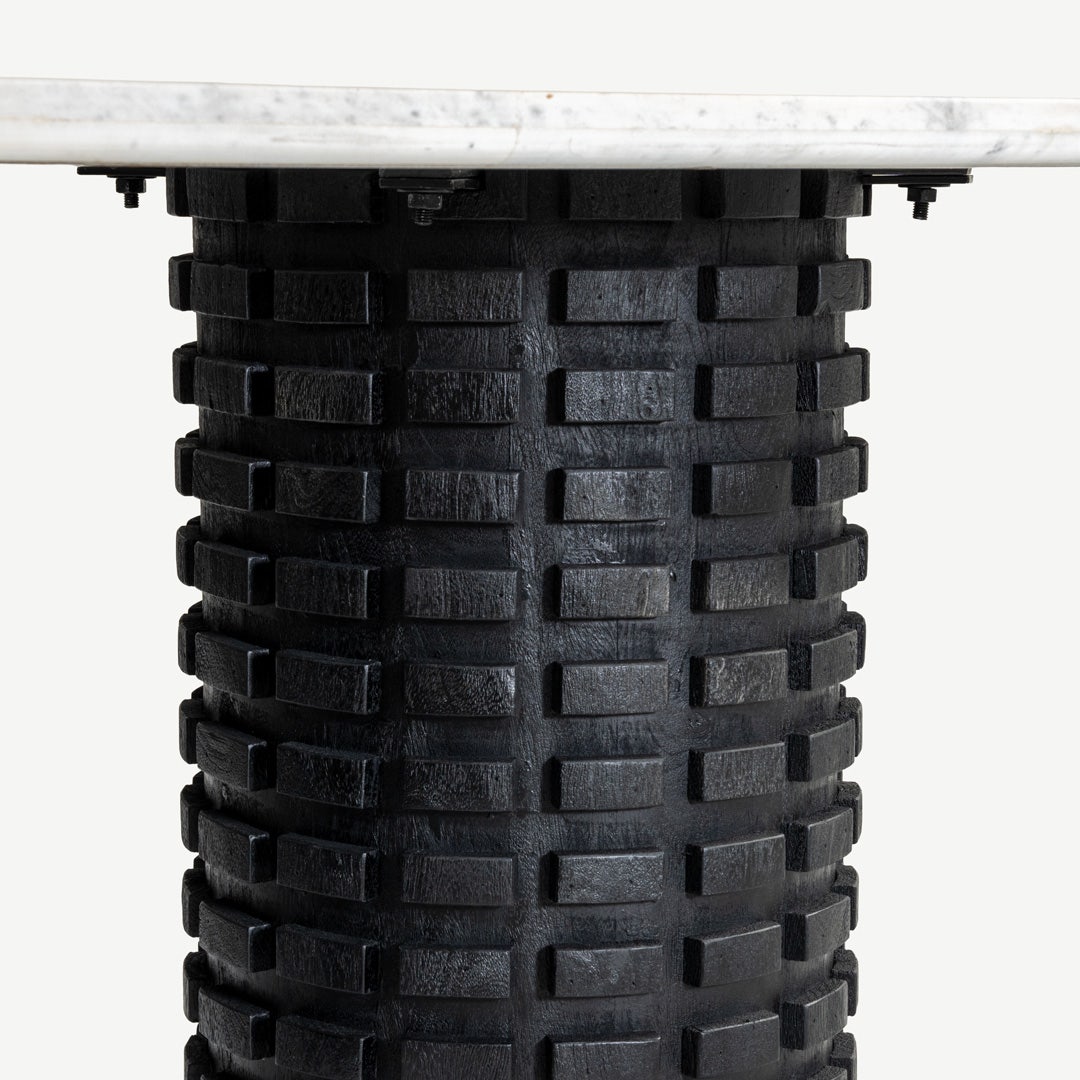 ميرين طاولة طعام 6 كراسي - أبيض