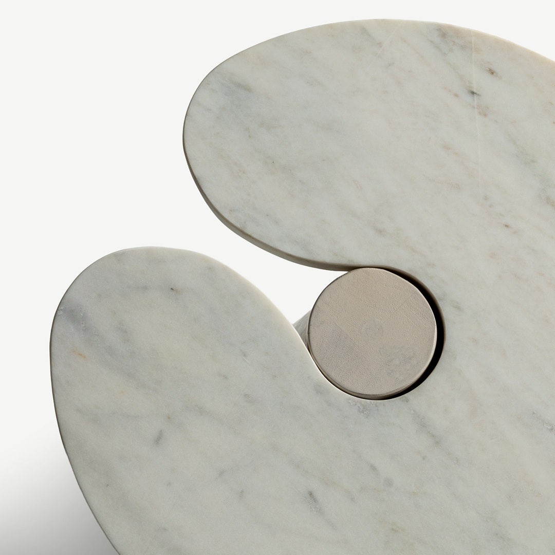 يانكي 2 طاولة جانبية - أبيض