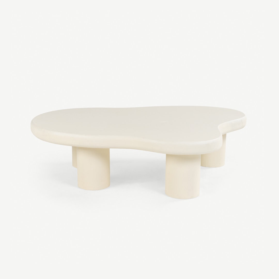 طاولة قهوة فرانكو - أبيض