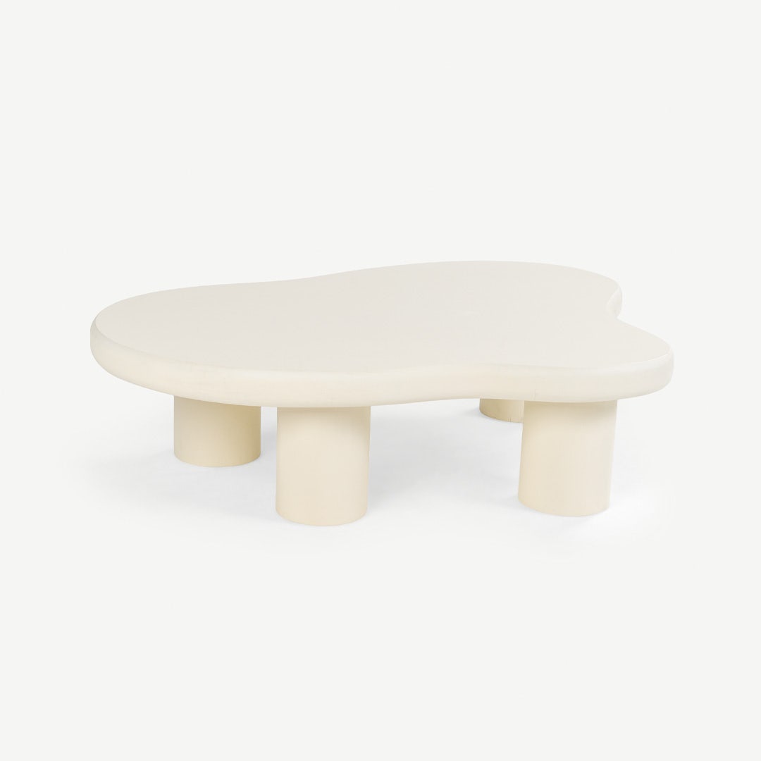 طاولة قهوة فرانكو - أبيض