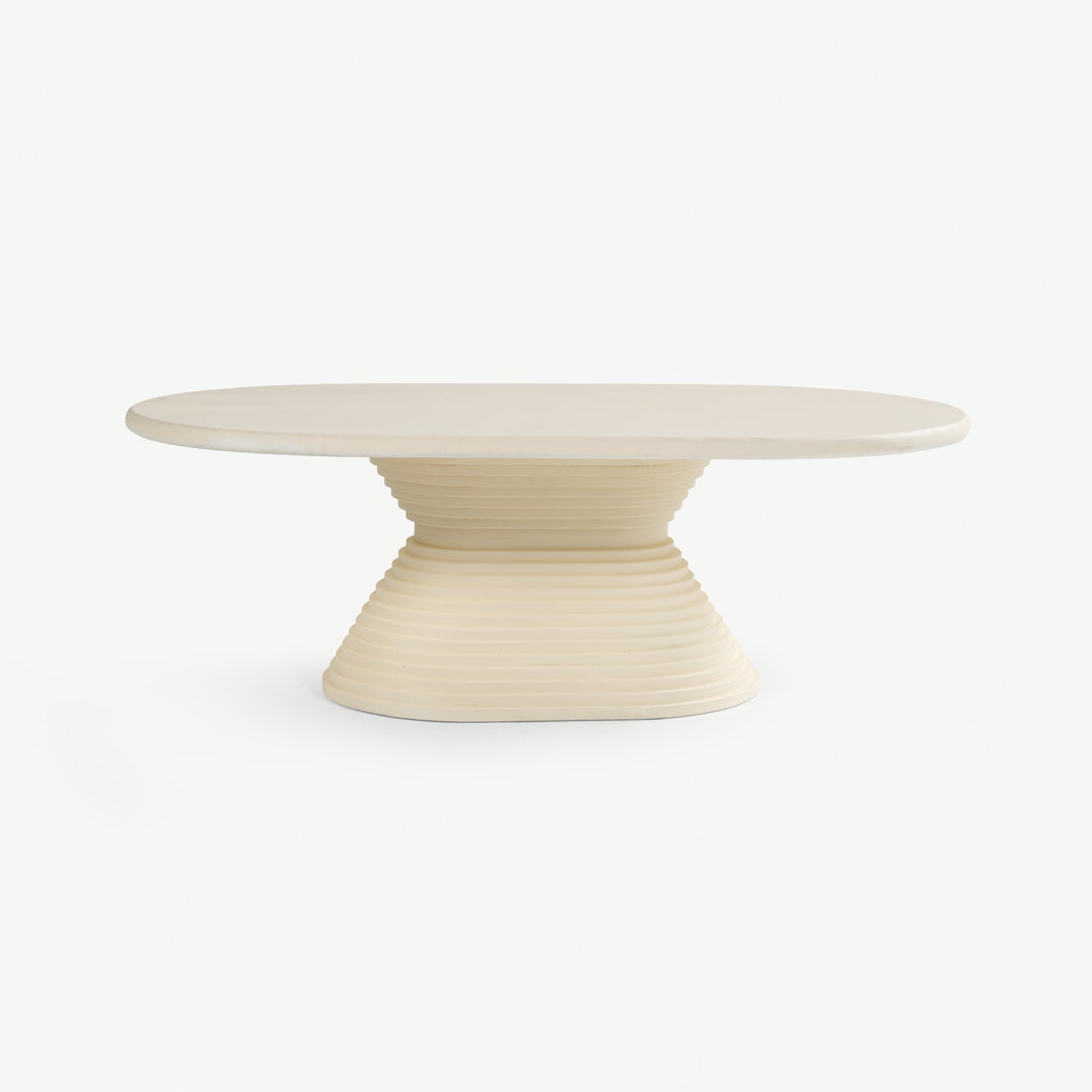 كارمين طاولة قهوة - أبيض