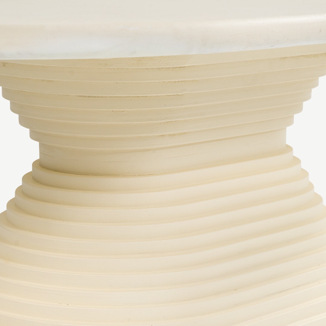 كارمين طاولة قهوة - أبيض