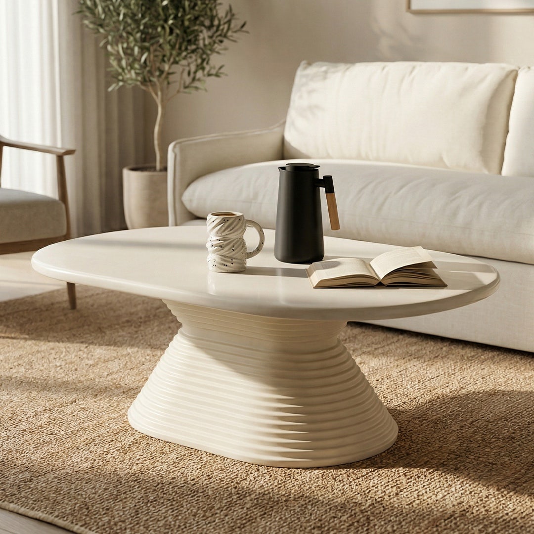 كارمين طاولة قهوة - أبيض