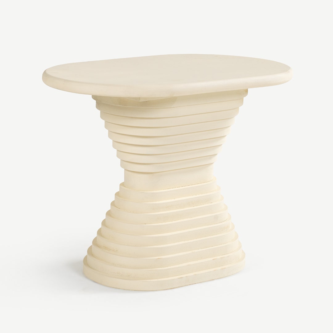 Karmin End Table White