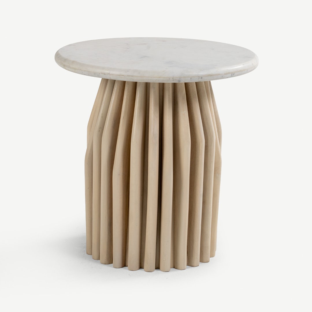 Berlom End Table White