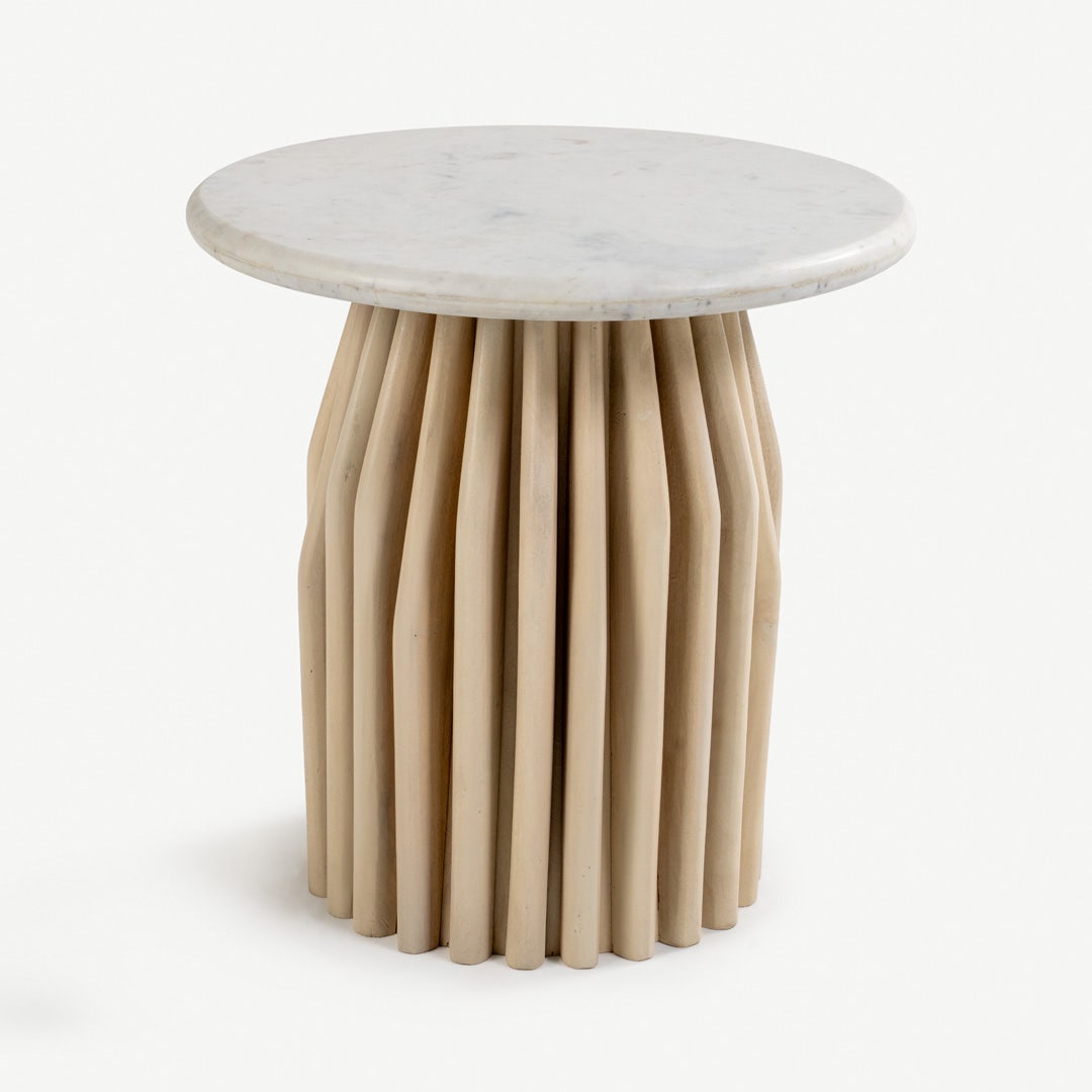 Berlom End Table White