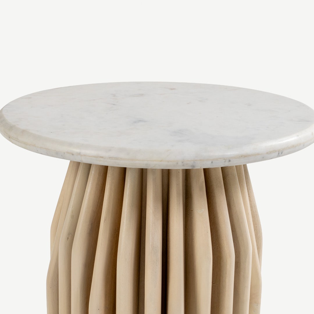 Berlom End Table White