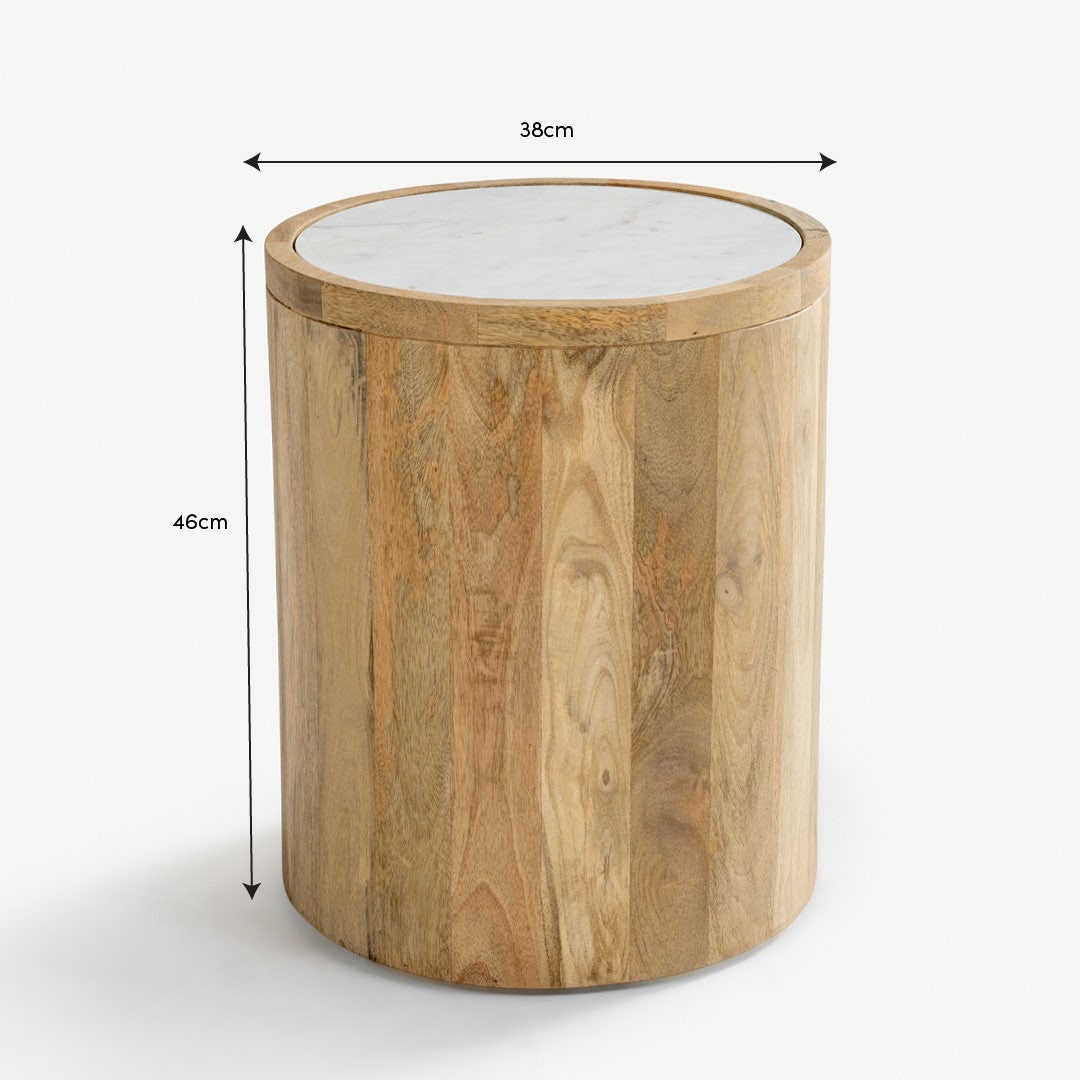Leadale End Table Natural