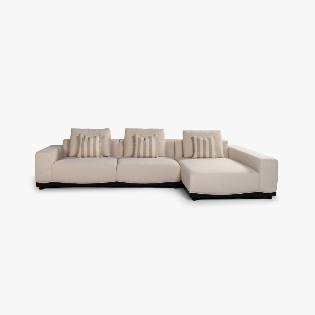 Tylar Right Corner Sofa Ivory