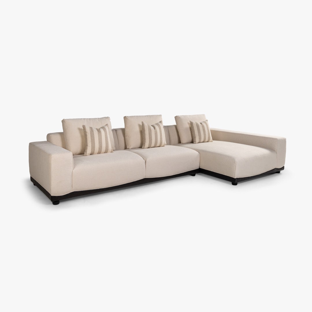Tylar Right Corner Sofa Ivory