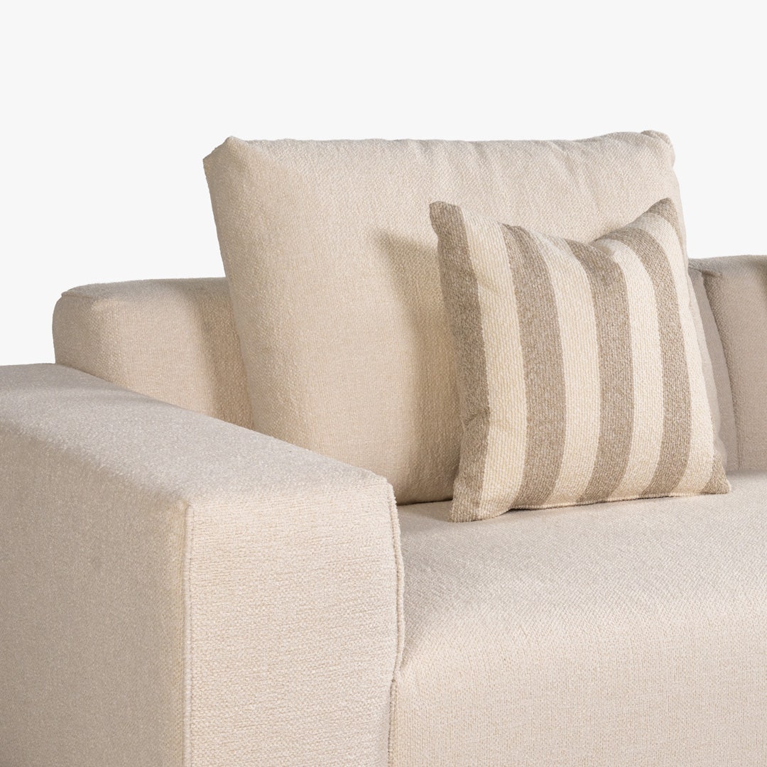 Tylar Right Corner Sofa Ivory