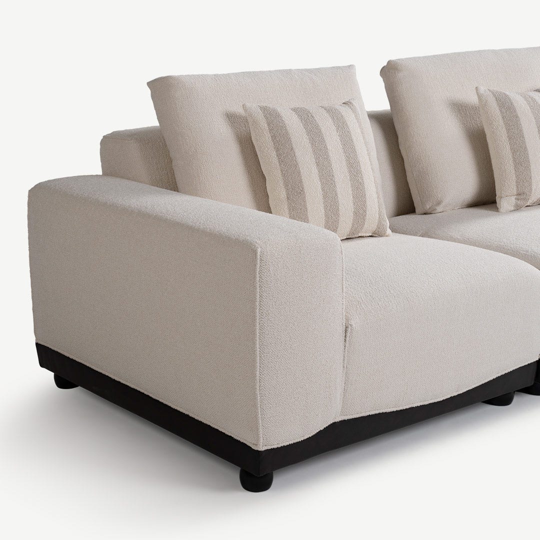 تيلار كنبة 4 مقاعد - عاجي