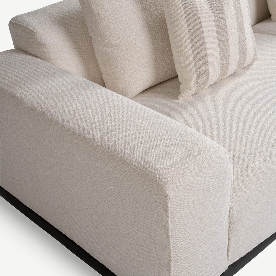 تيلار كنبة 3 مقاعد - عاجي