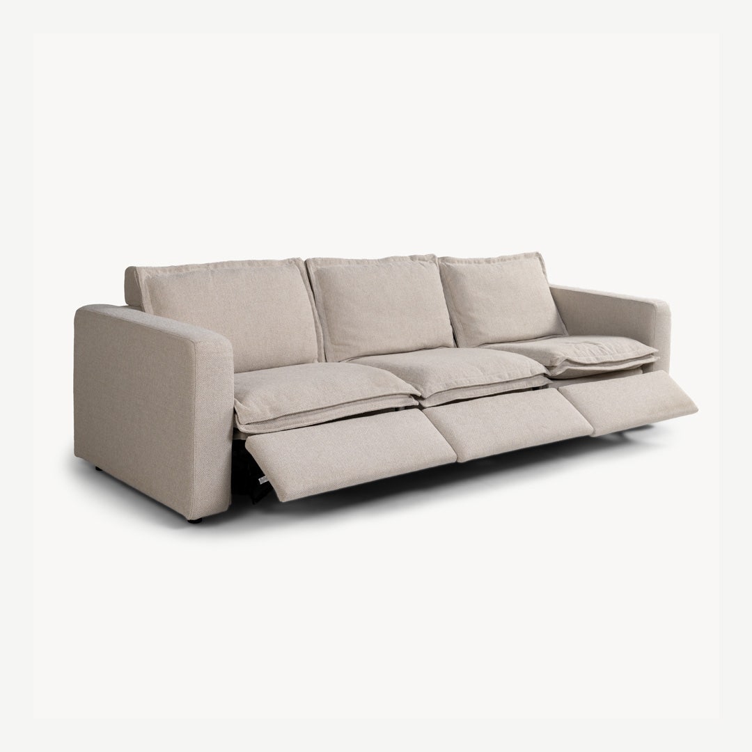 فيرلو كنبة استرخاء 3 مقاعد - رملي