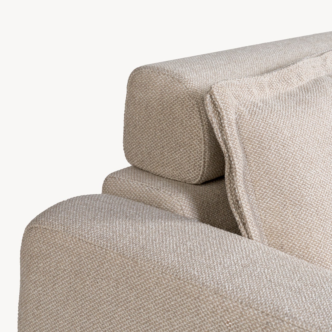 فيرلو كنبة استرخاء 3 مقاعد - رملي