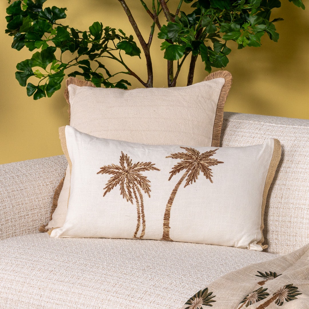 نهلة وسادة مطرزة – 35×60 سم