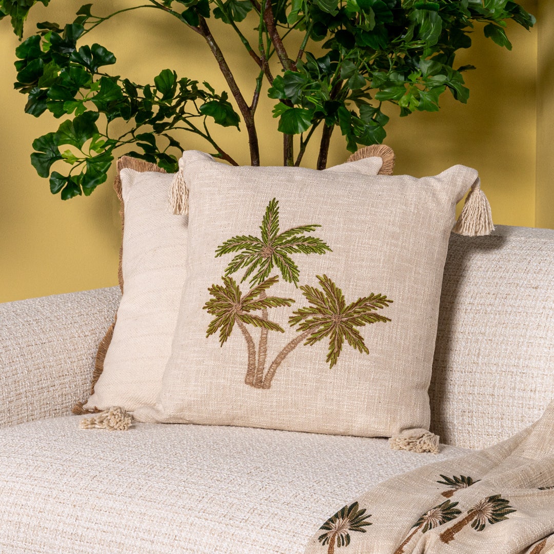 Nahla Embroidered Cushion -50x50cm