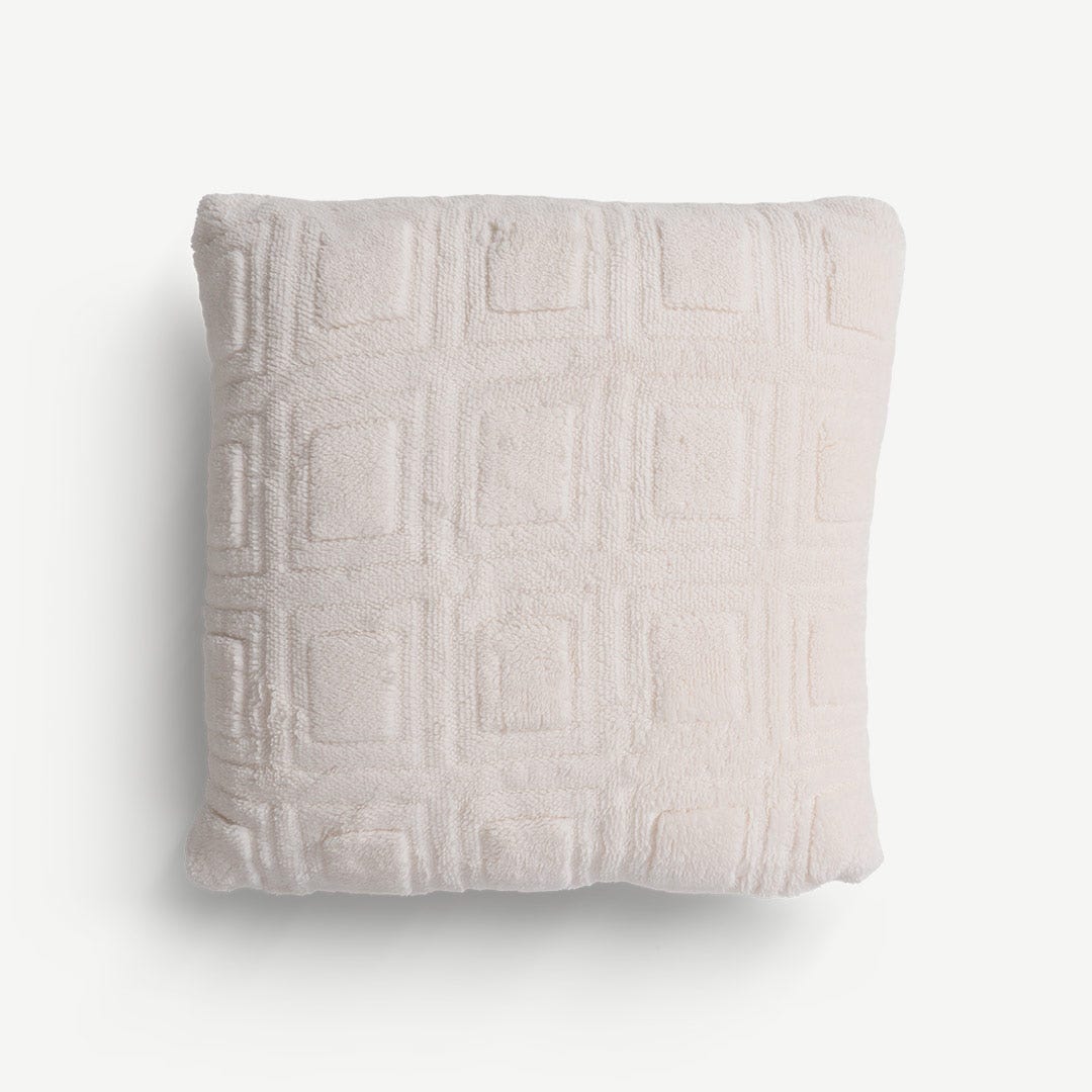 Ronie Filled Cushion Ivory- 45x45cm