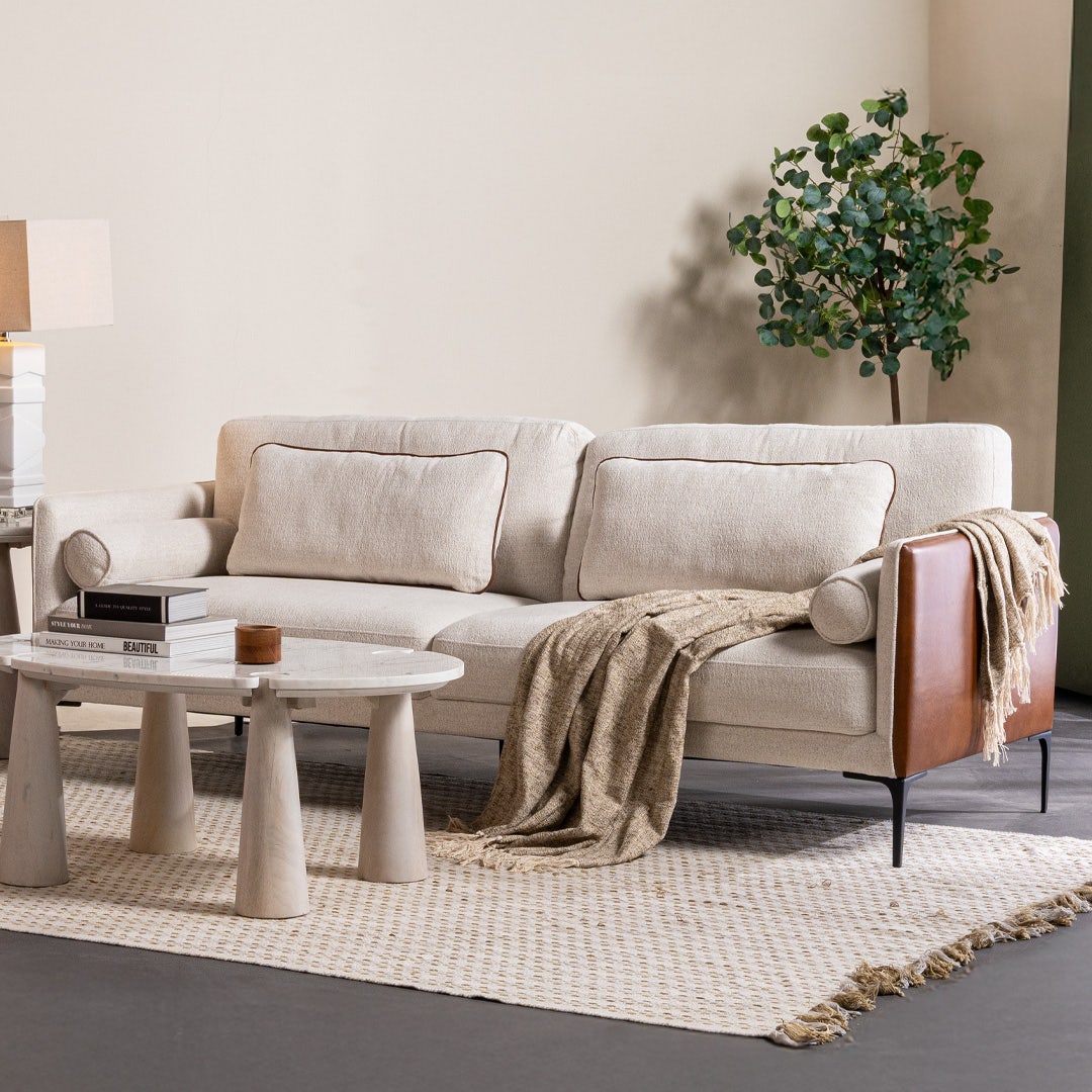 Danny 3 Seater Sofa Beige