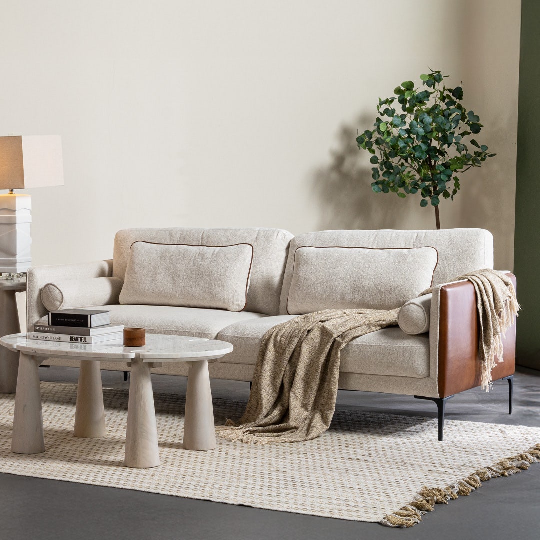 داني كنبة 4 مقاعد - بيج