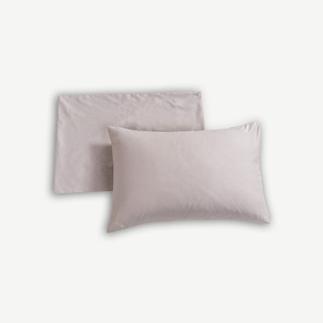 إستر طقم أغطية وسائد 50×75 سم - رمادي