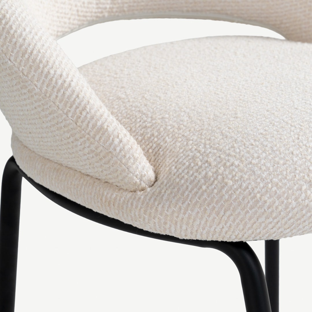 Melrev Dining Chair Ecru