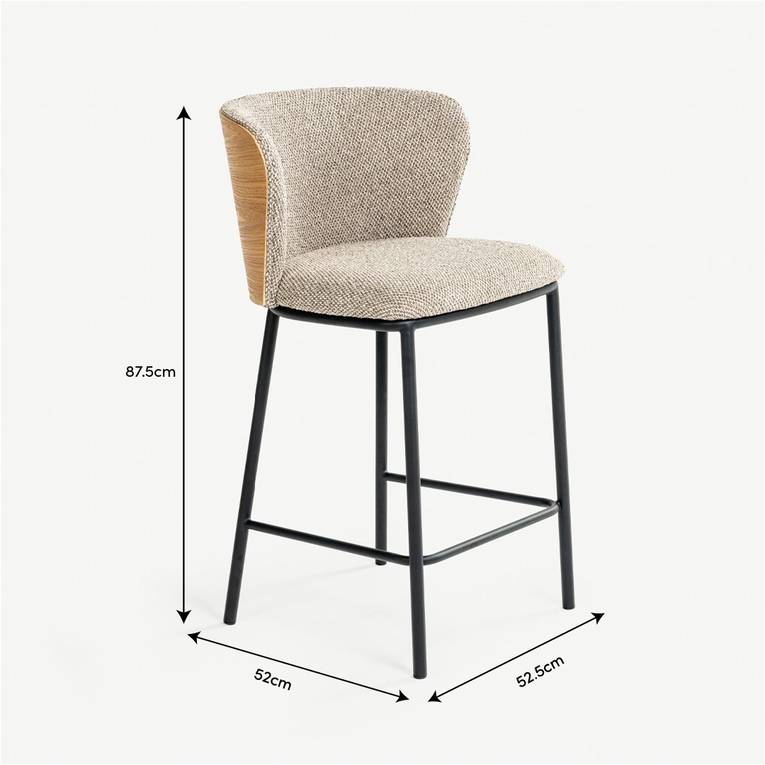 Velno Bar Chair Natural
