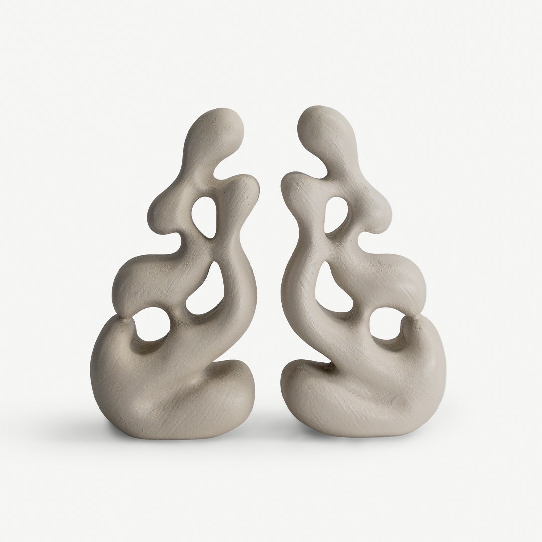 دارلين طقم مساند كتب غير متماثلة - قطعتين