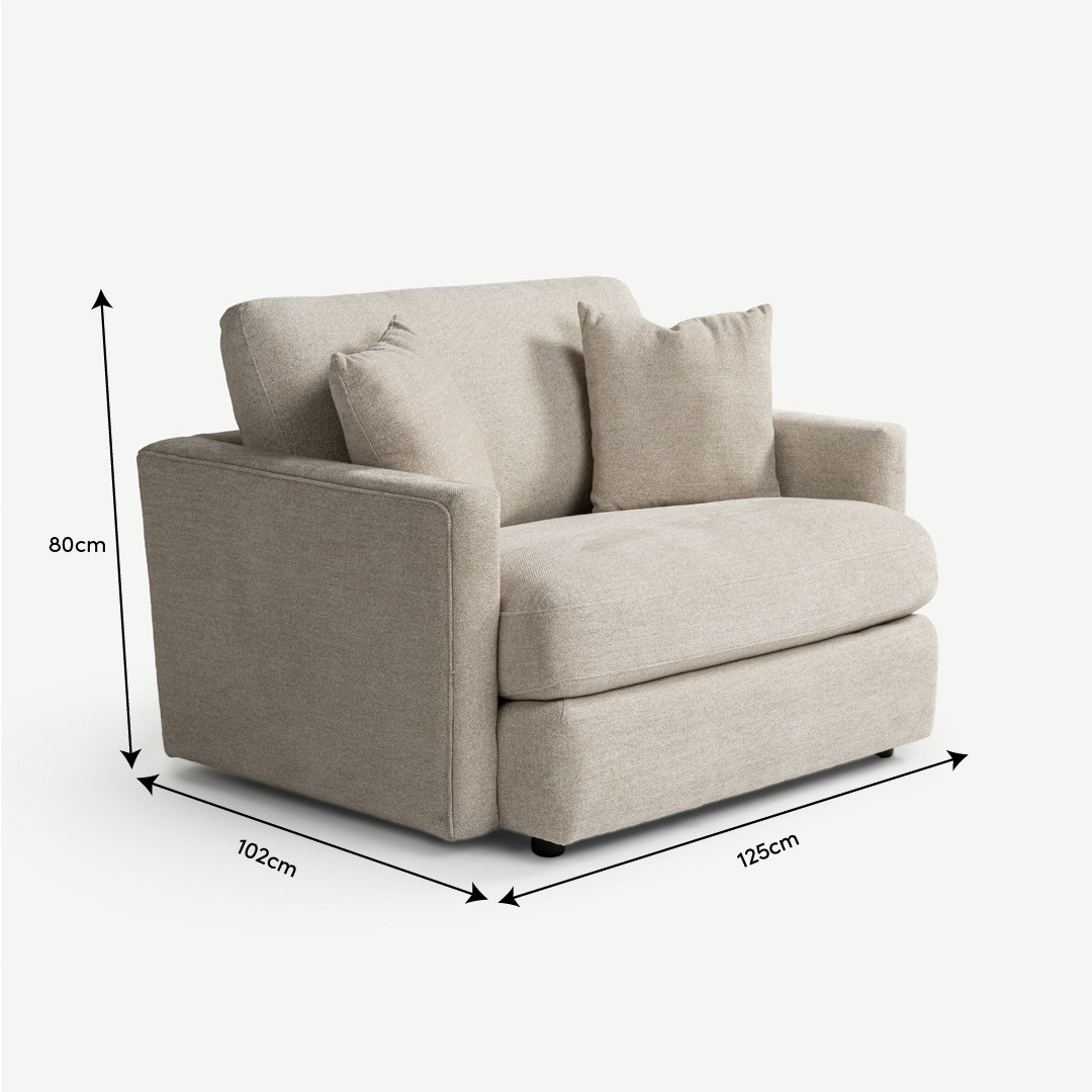 لارشا كنبة فردية - رملي