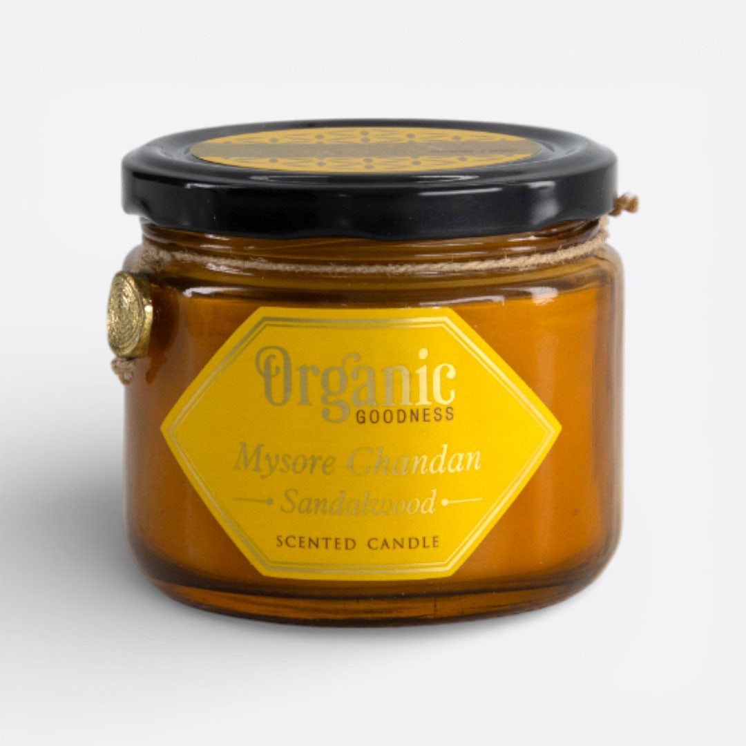Organic Scented Jar Candle-Mysore Chandan