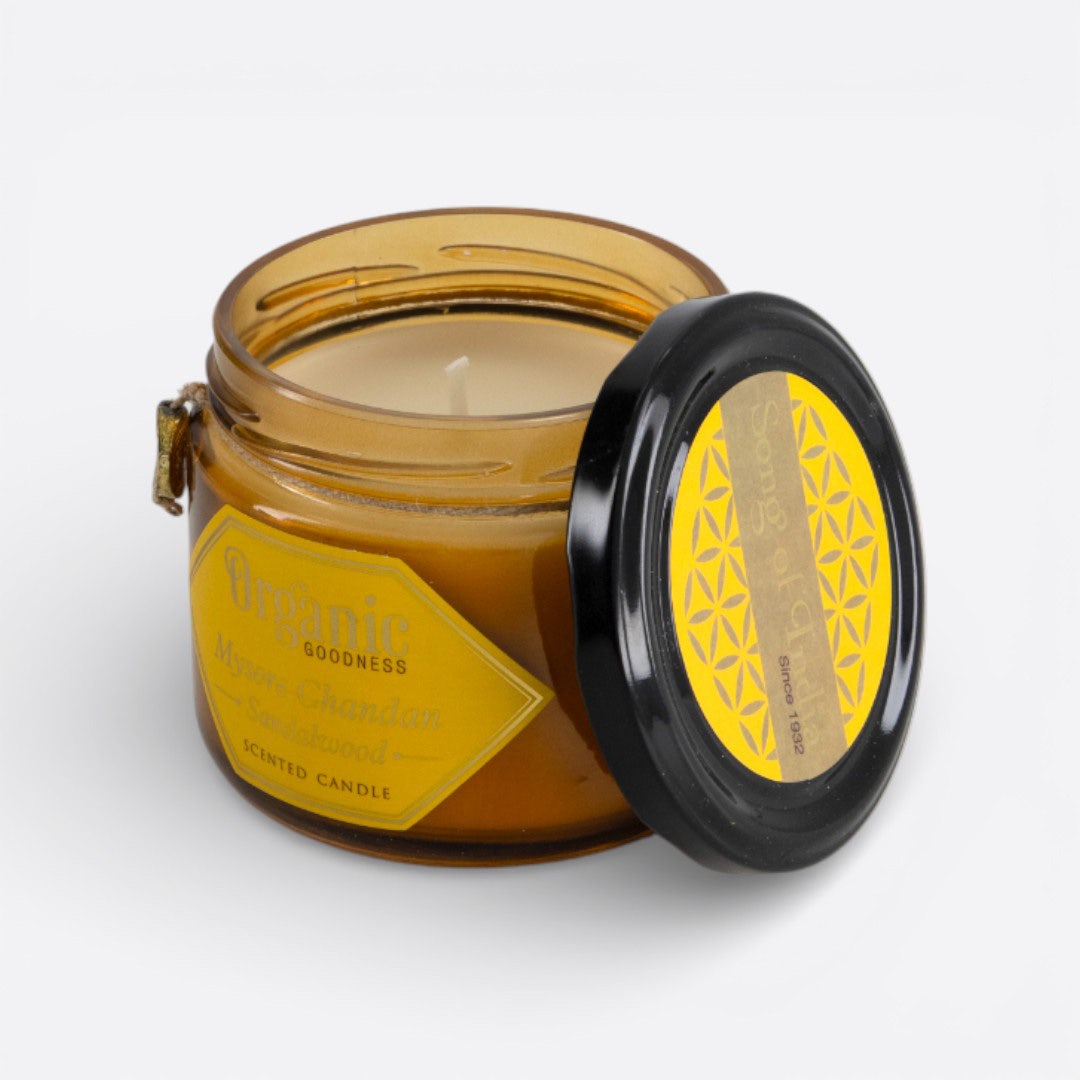 Organic Scented Jar Candle-Mysore Chandan