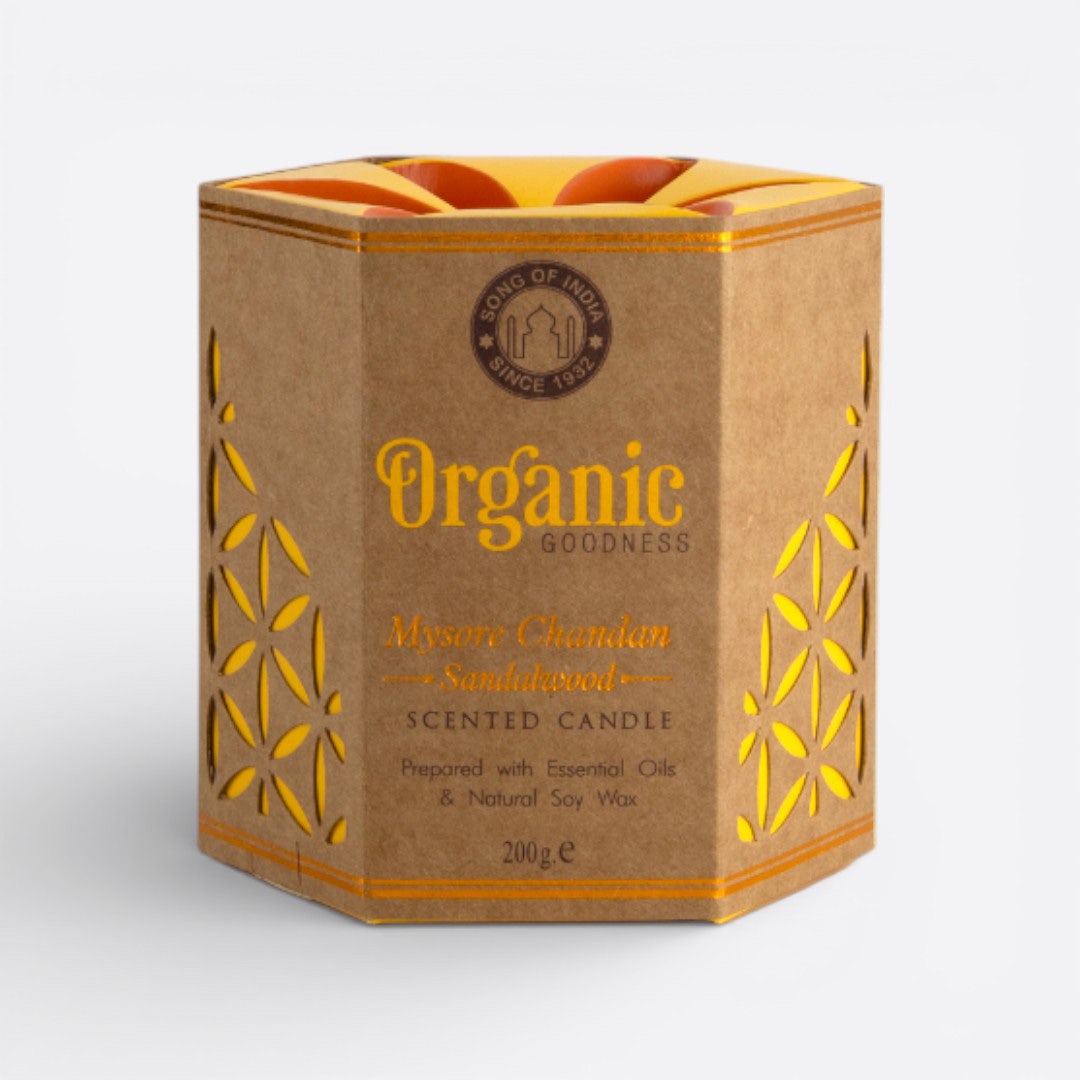 Organic Scented Jar Candle-Mysore Chandan