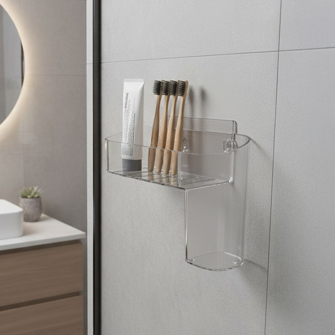 Delona Wall Mounted Shower Caddy-19x13cm