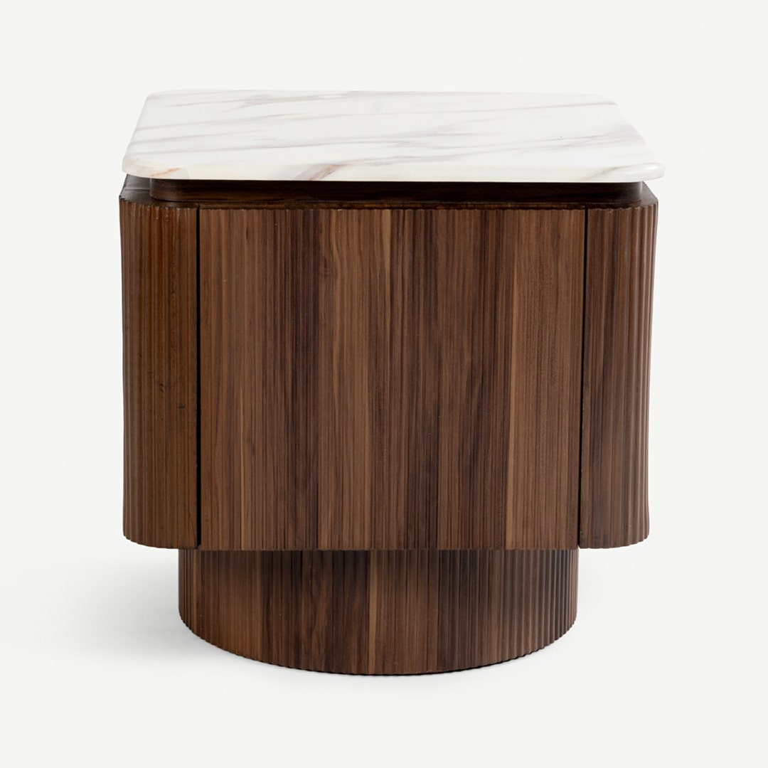 طاولة جانبية رالي - بني