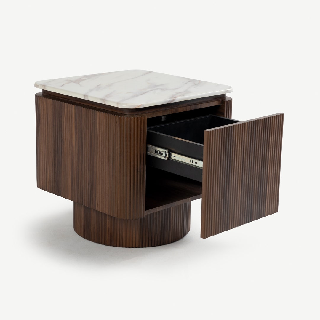 طاولة جانبية رالي - بني