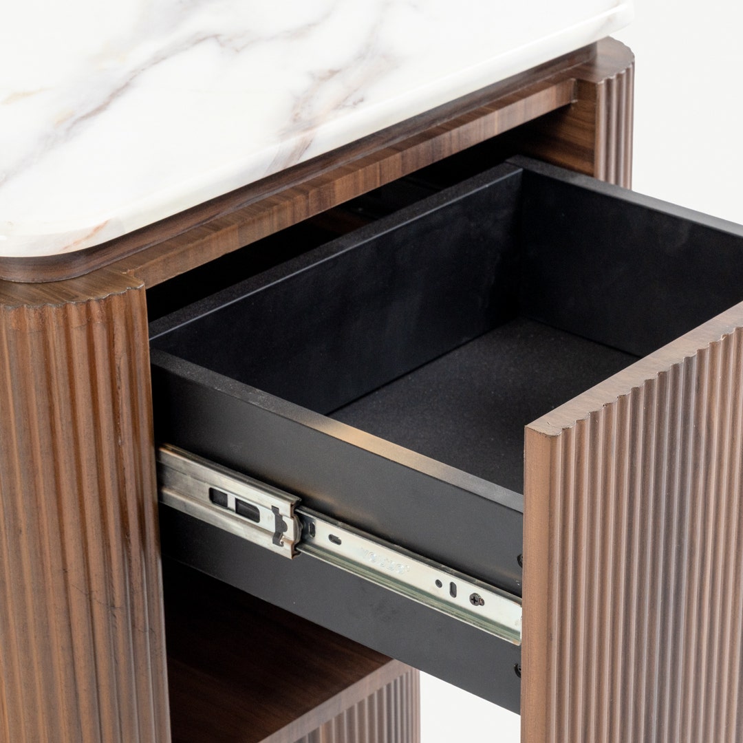 طاولة جانبية رالي - بني