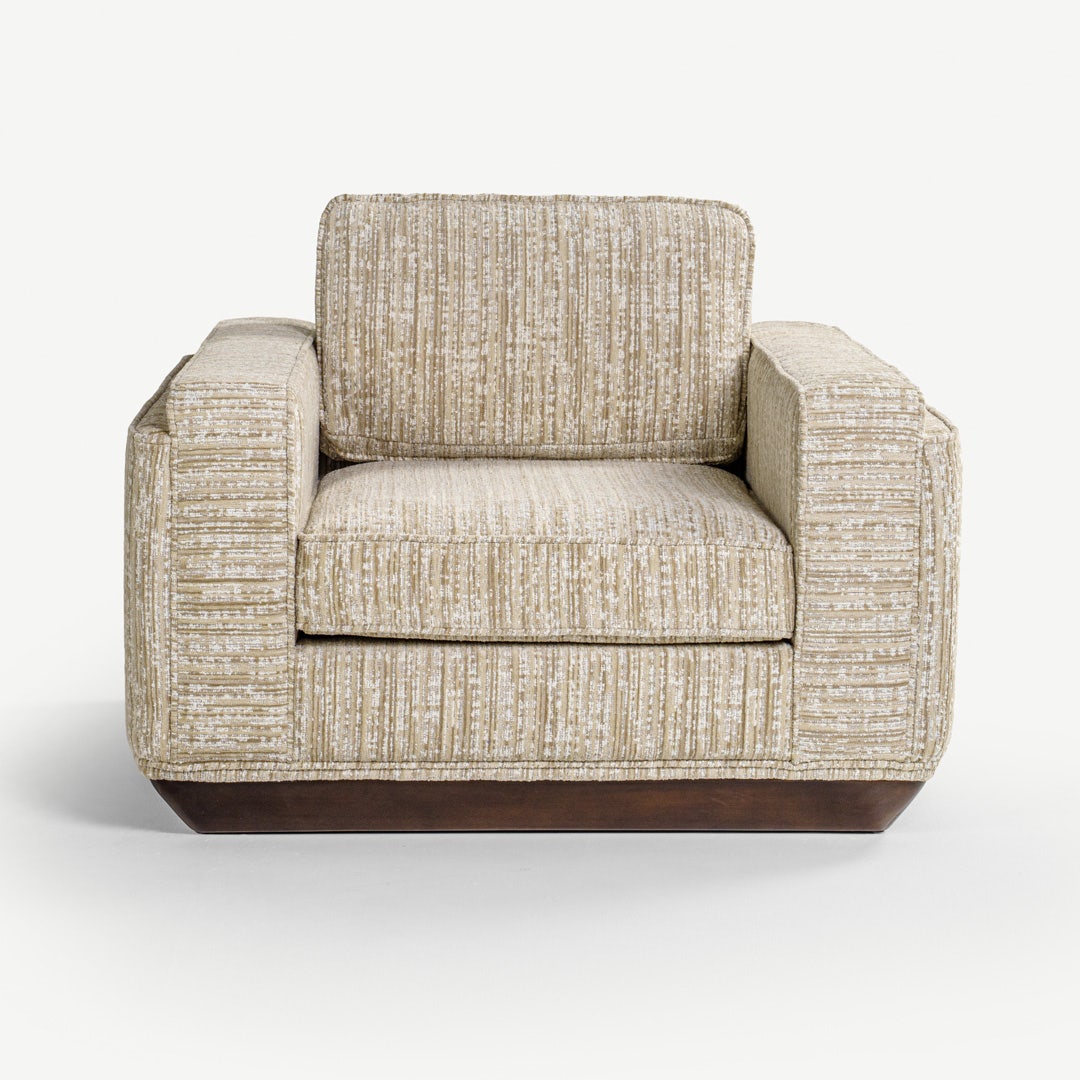 لوان كنبة فردية - بيج