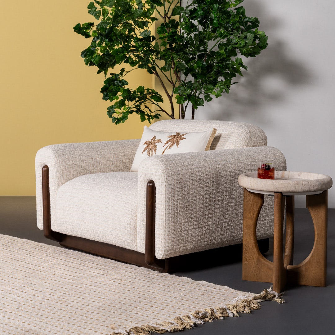 ميرليس كنبة فردية - كريمي