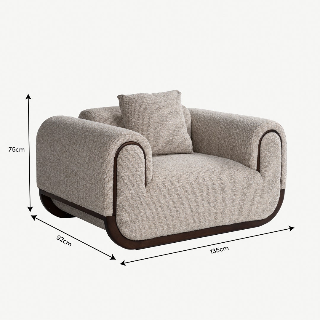 كارلي كنبة فردية - بيج